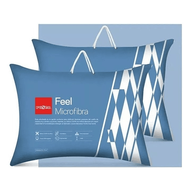 PACK 2 ALMOHADAS FEEL MICROFIBRA AMERICANA 50 X 70CM - ROSEN - 1