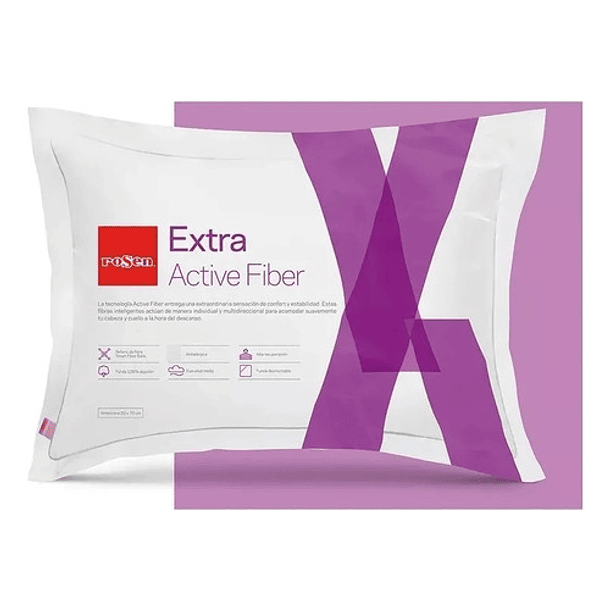 ALMOHADA ROSEN EXTRA ACTIVE FIBER 50 X 70 AMERICANA - 1