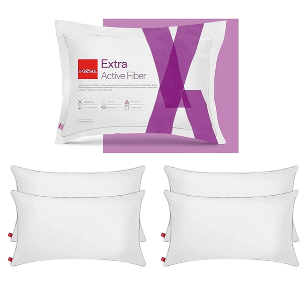 PACK DE 4 ALMOHADAS ROSEN EXTRA 50X70 CM - 1