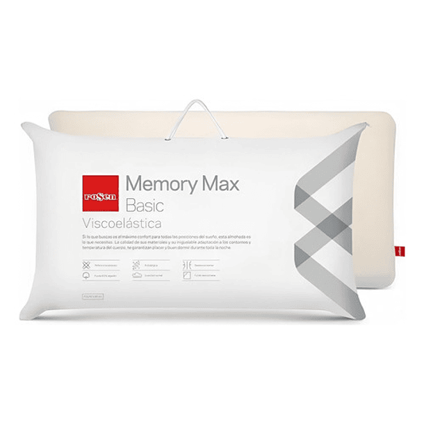 PACK 2 ALMOHADAS VISCOELASTICAS ROSEN MEMORY MAX BASIC KING - 1