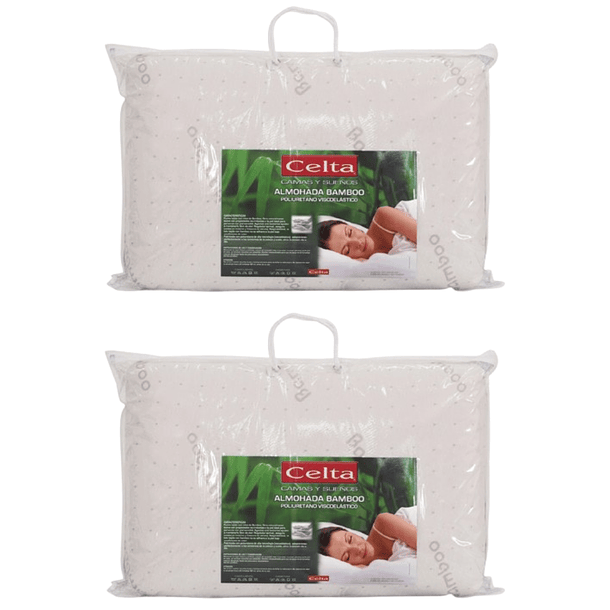 PACK 2 ALMOHADAS CELTA BAMBOO VISCOELÁSTICA 60X40 CM - 1