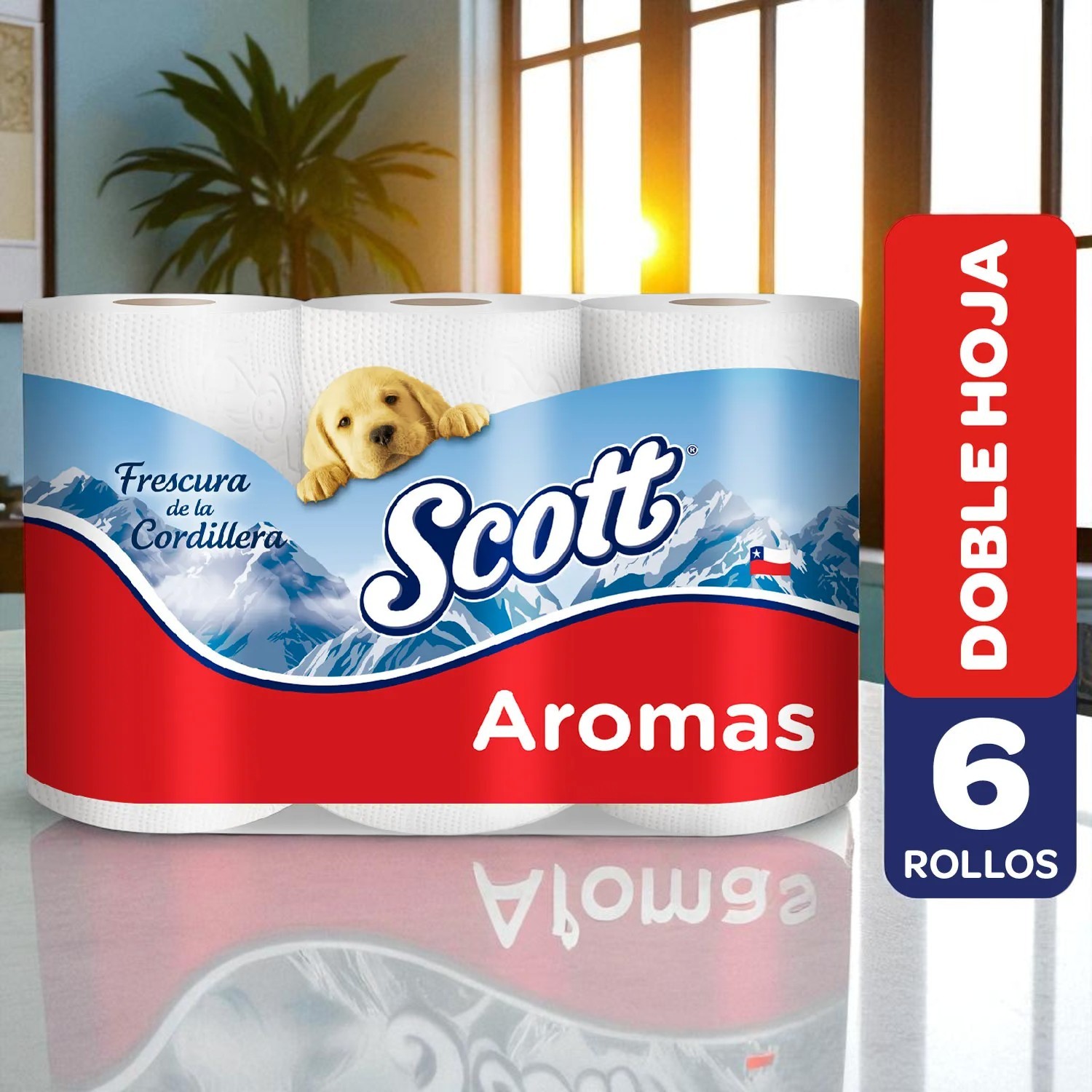 PAPEL HIGIÉNICO SCOTT AROMAS 48 UNIDADES DOBLE HOJA 21,1 MTS - 3
