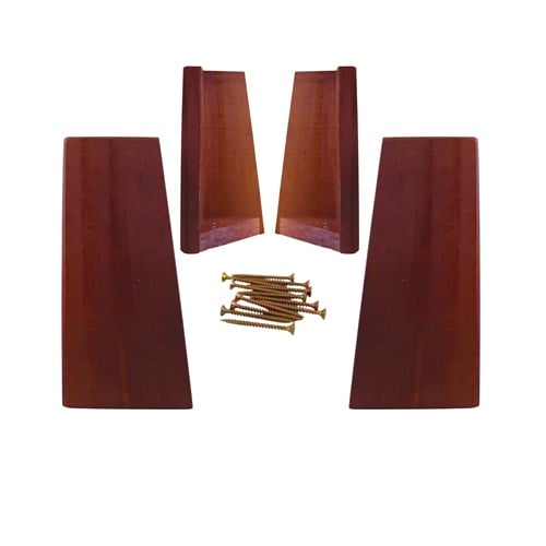 KIT 4 PATAS UNIVERSALES PARA CAMA EUROPEA - CHOCOLATE 19.5 CM - 1