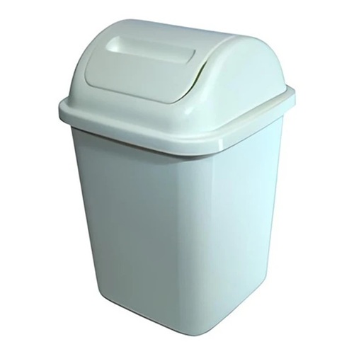 PACK 4 BASUREROS PLÁSTICOS DE 10 LITROS EN COLOR BLANCO - 2