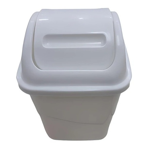PACK 4 BASUREROS PLÁSTICOS DE 10 LITROS EN COLOR BLANCO - 3