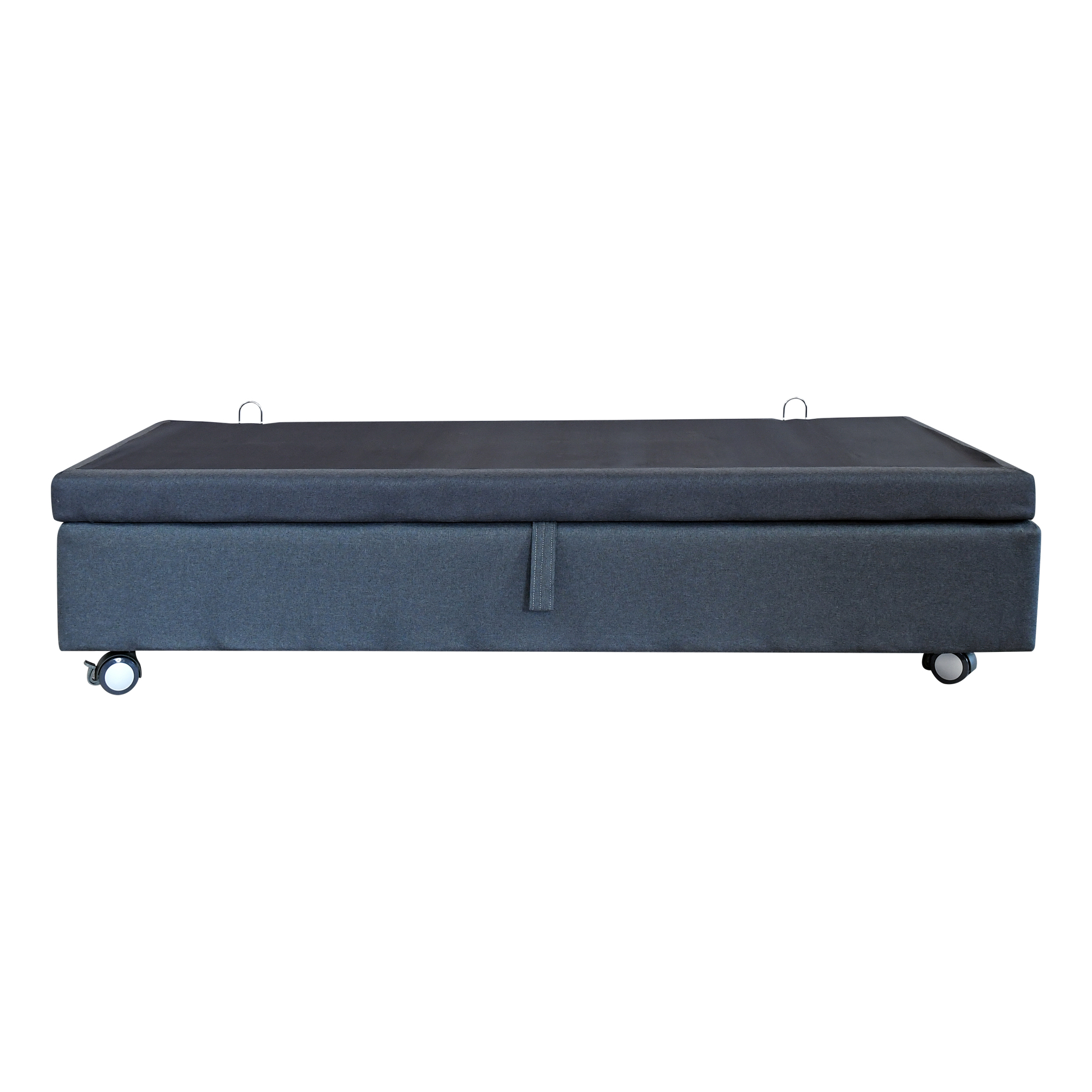 BASE DE CAMA BAUL 1.5 PLAZA LARGO 200 CM CON RUEDA LOGO - 1