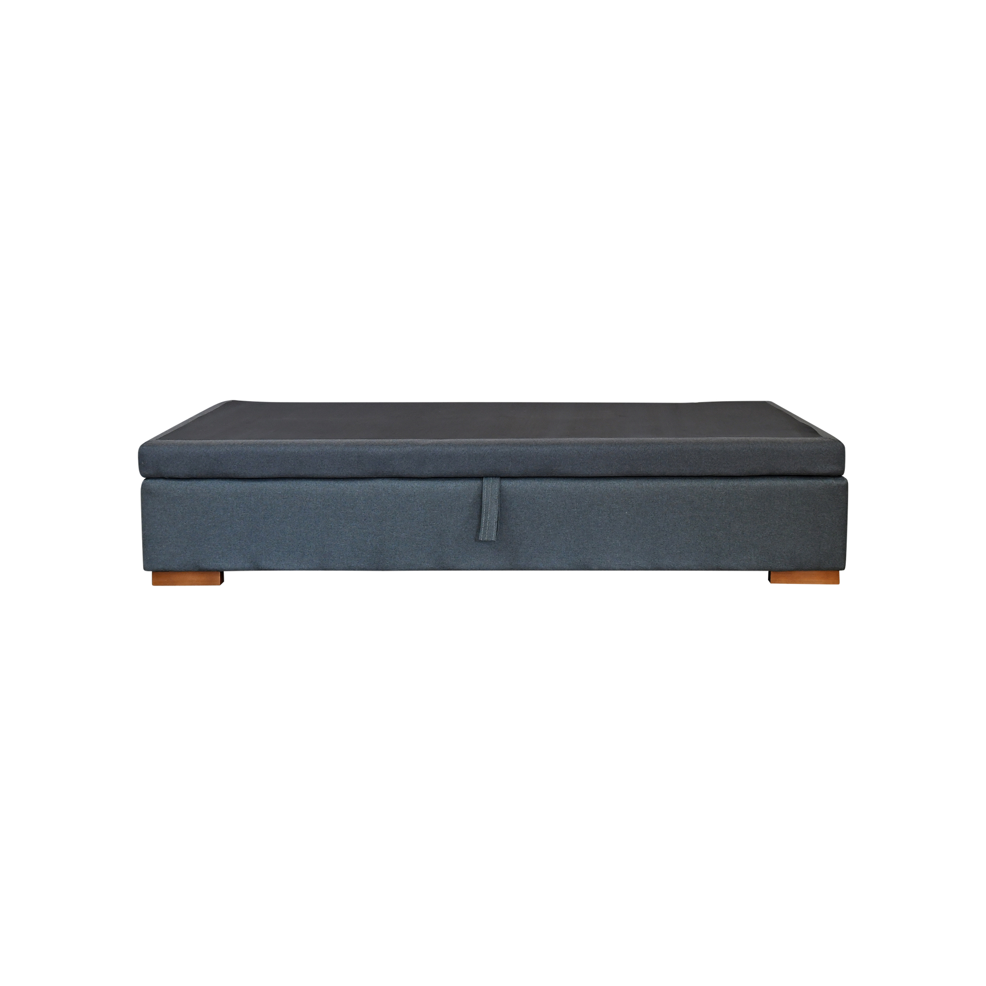 BASE CAMA BAUL 1.5 PLAZA APERTURA LATERAL LARGO 190CM CON PATAS 4.5 CM - 1