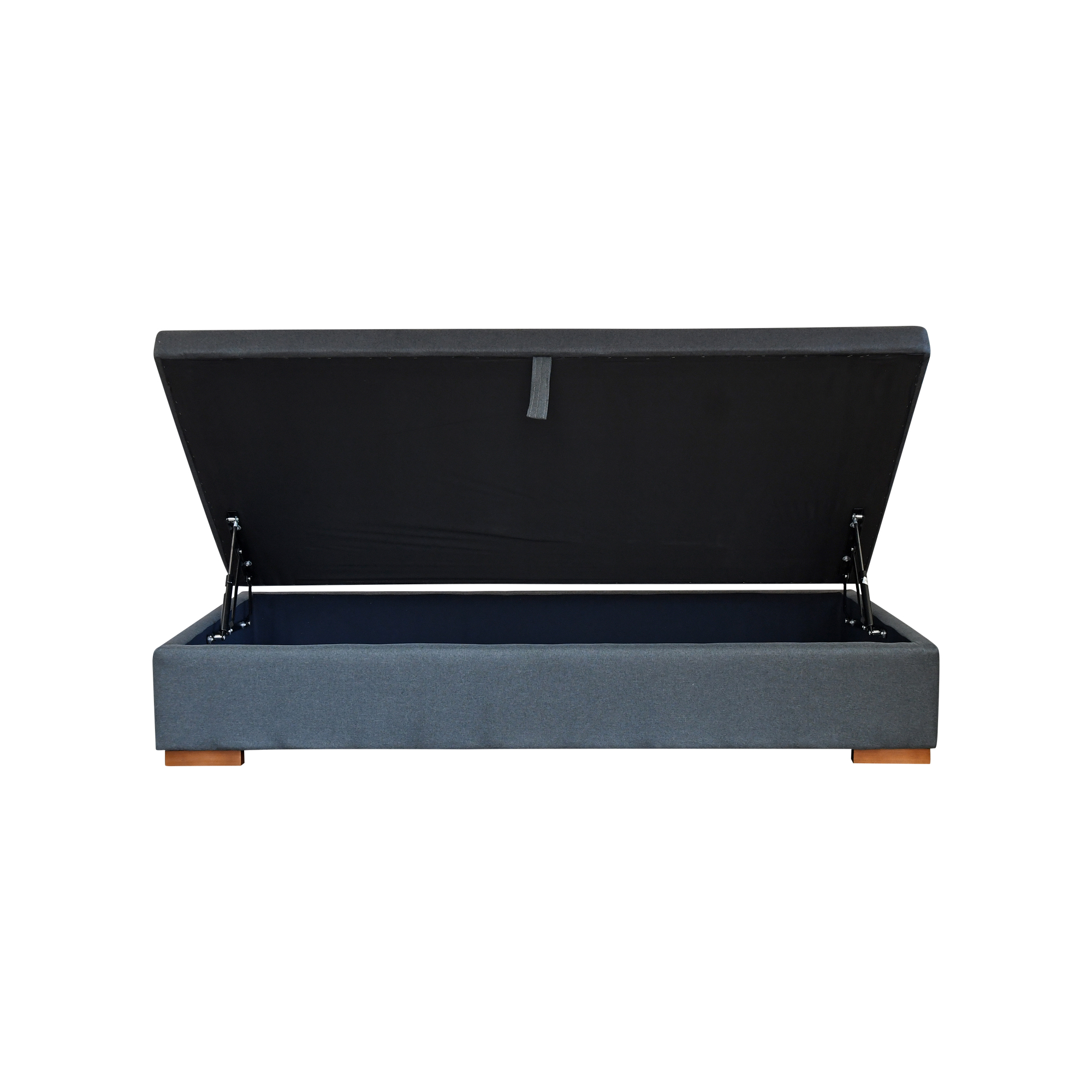 BASE CAMA BAUL 1.5 PLAZA APERTURA LATERAL LARGO 190CM CON PATAS 4.5 CM - 3