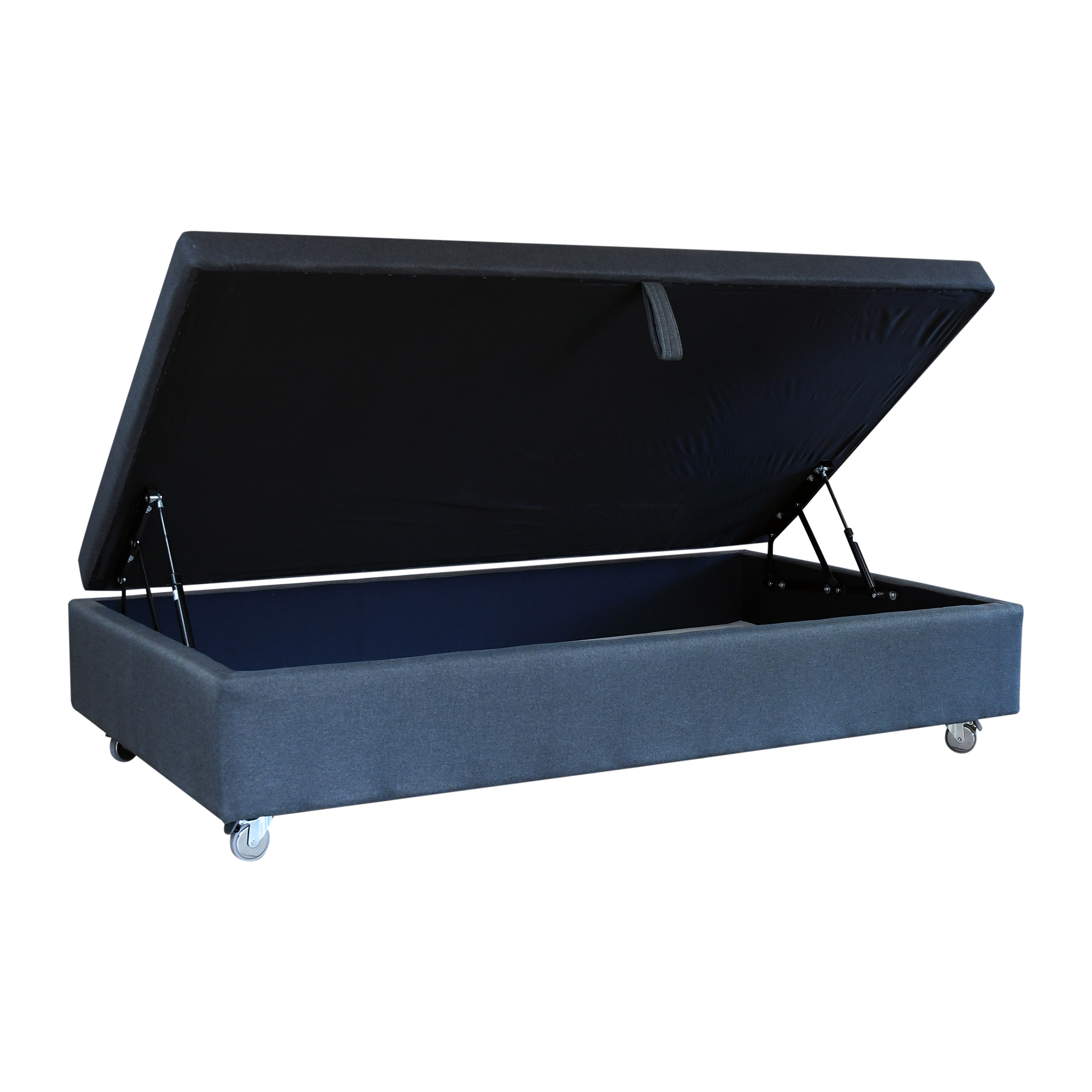 BASE DE CAMA BAUL 1 PLAZA L 190 CM CON RUEDA PYTON - 2