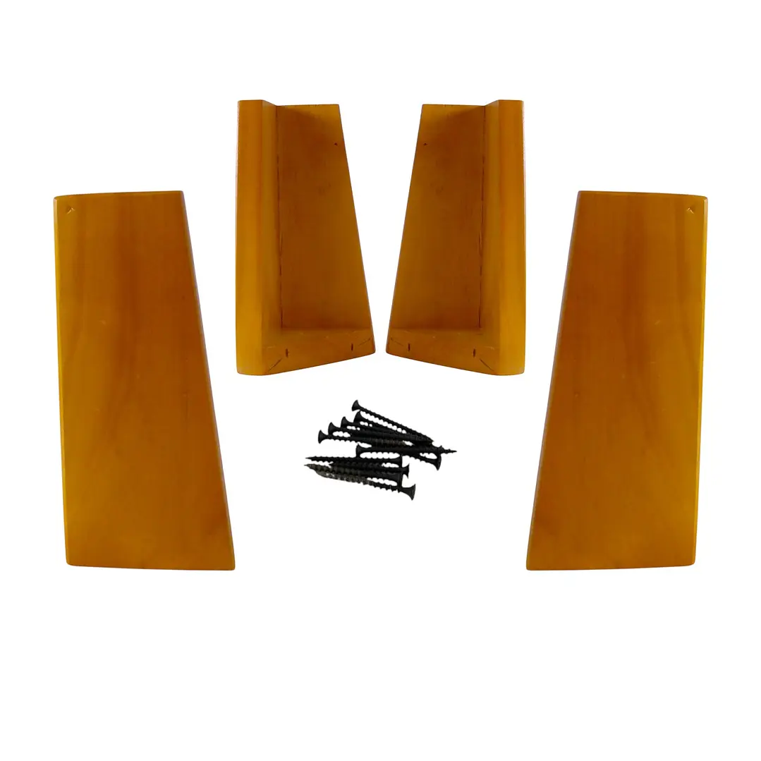 KIT 4 PATAS UNIVERSALES PARA CAMA EUROPEA - MIEL 19.5 CM - 1