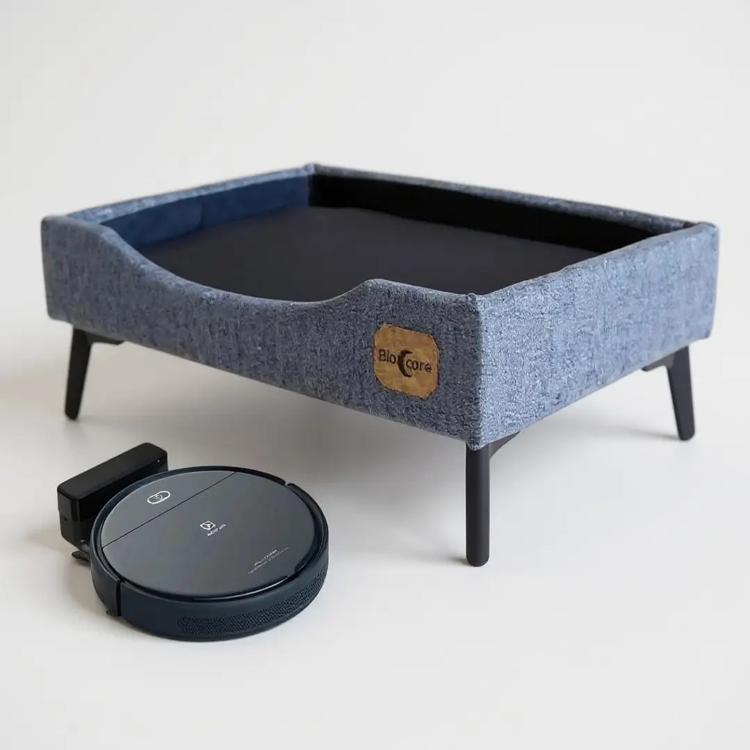 CAMA DE MASCOTAS - TALLA S (55X40 CM) / PATA METALICA 12 CM - 2