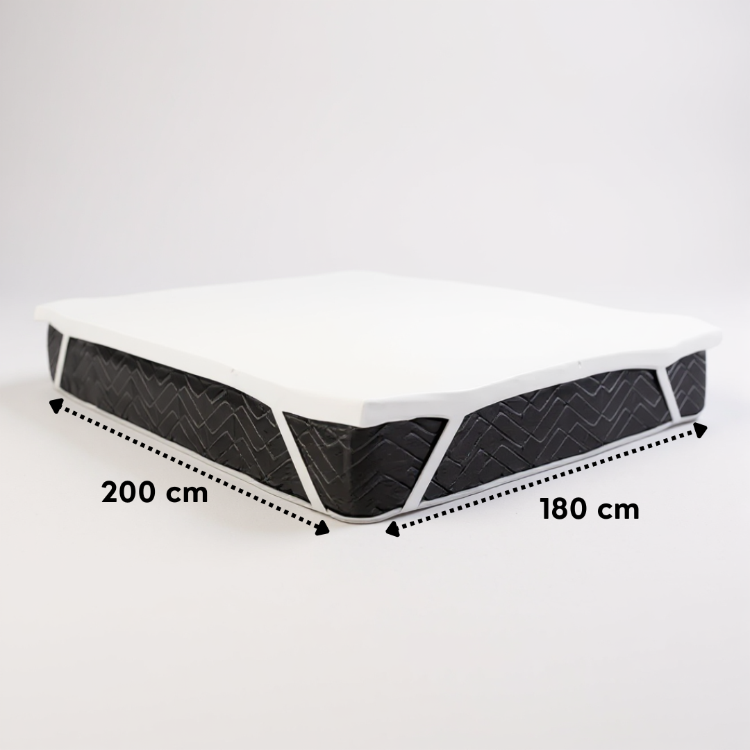 SOBRE COLCHON TOPPER DE ESPUMA VISCO ELASTICA TAMAÑO KING - 1