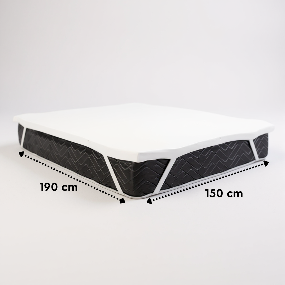 SOBRE COLCHON TOPPER DE ESPUMA VISCO ELASTICA DE 2 PLAZAS - 1