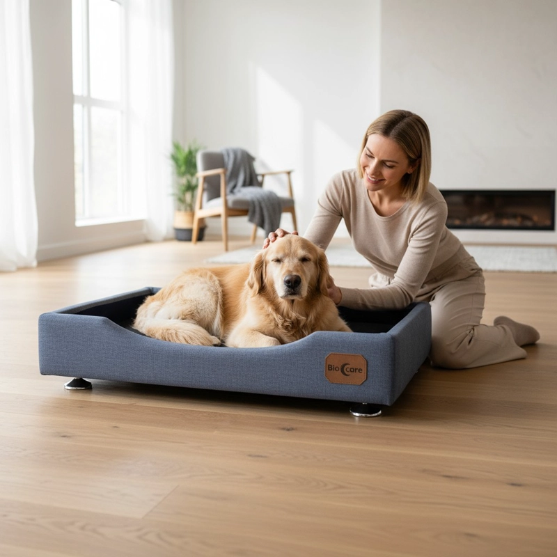 Cama Mascotas Talla L EXTRA (90x70 cm) Montessori Gris - 1