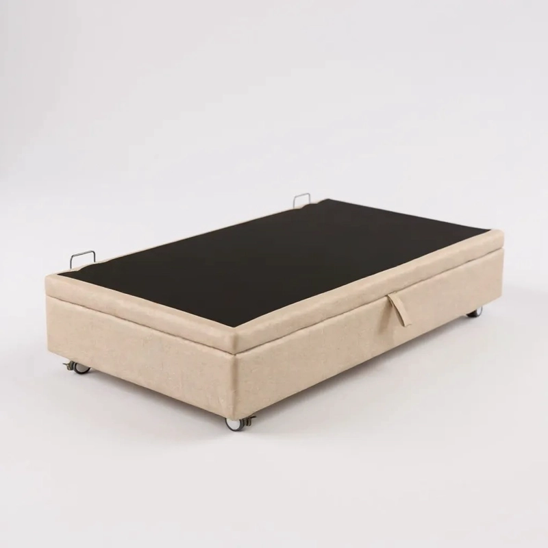 BASE CAMA BAUL 1.5 PLAZA L190 (BEIGE)  / RUEDAS DELUXE CON FRENO / SIN REFUERZO - 1