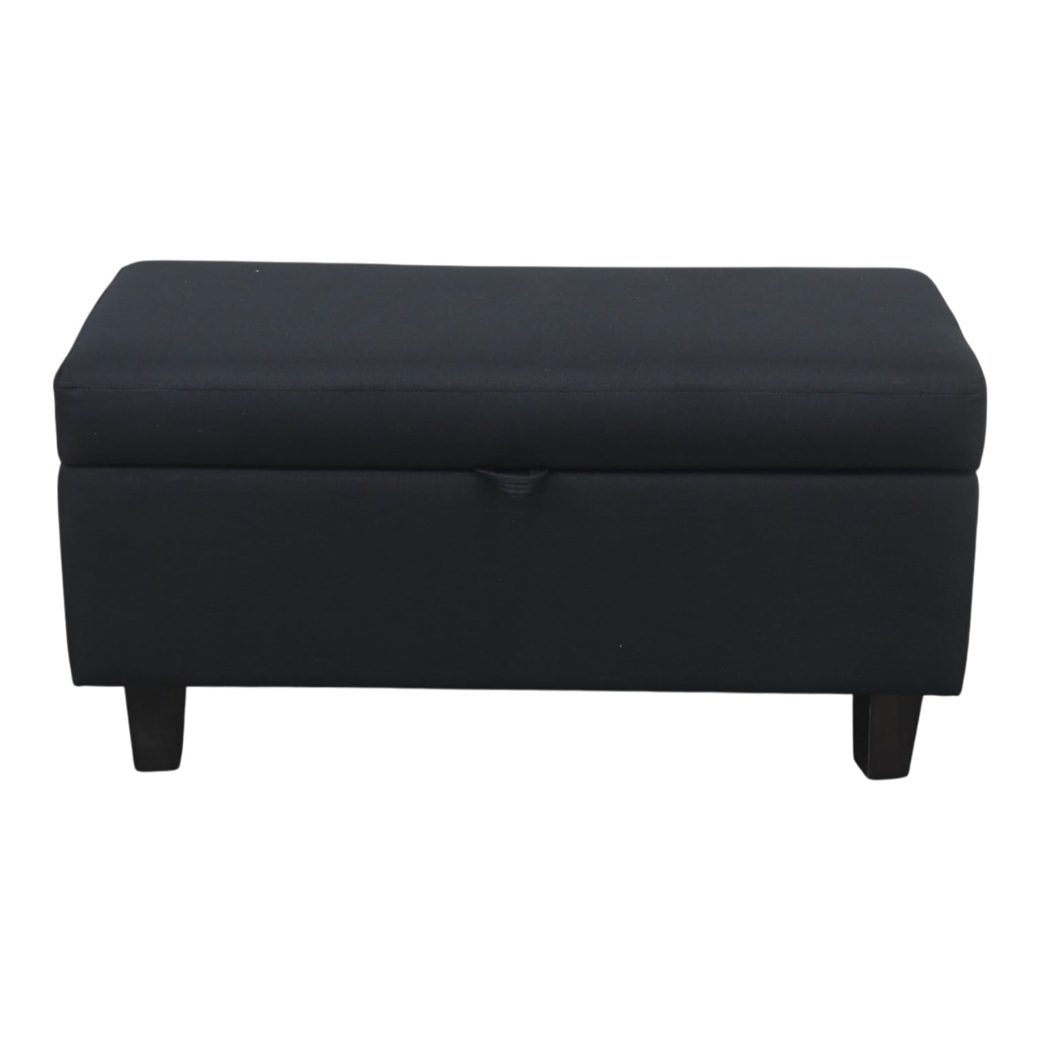BANQUETA PIECERA  90 CM TAPIZ GENOVA (NEGRO) - 3