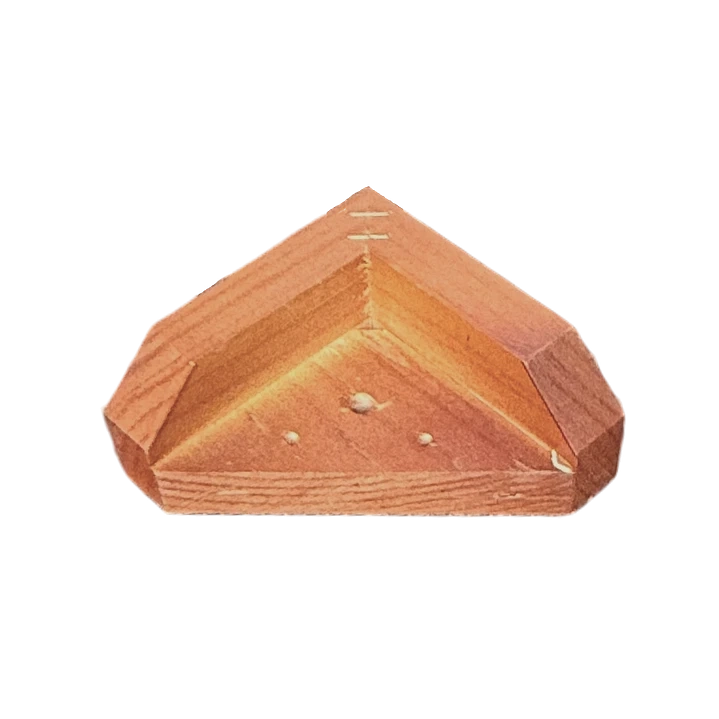 KIT 4 PATAS TIPO L - ALTURA 4.5 CM - CAOBA - 3