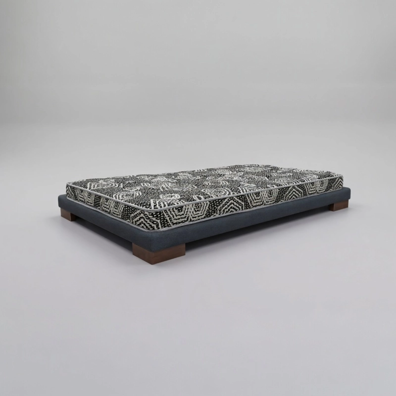 CAMA 1 PLAZA BOX 8 CM L190 cm + COLCHON MODELO IDEAL / CON PATAS DE 6.5 CM(GRIS) - 2