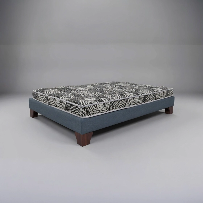 CAMA 1.5 PLAZA BOX 13 CM L190 CM + COLCHON MODELO IDEAL / CON PATAS DE 11 CM (GRIS) - 2