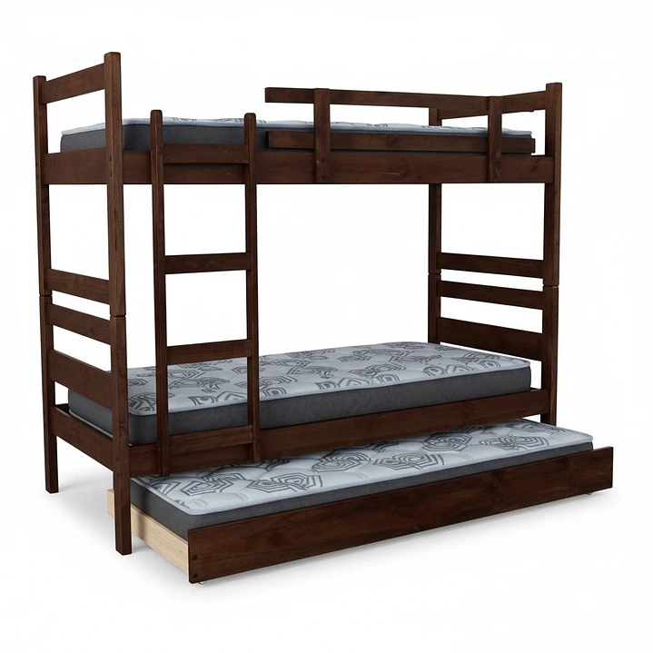 CAMAROTE DESMONTABLE TRIPLE L210 CM /COLCHONES IDEAL 1.5 PLAZA - 2