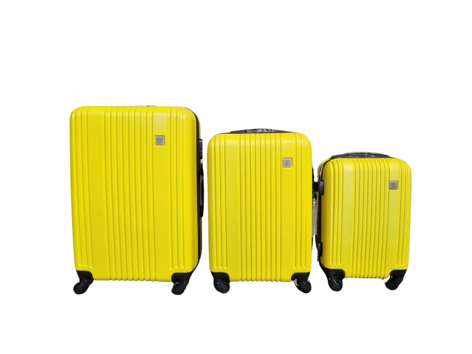 SET DE 3 MALETAS S-M-L AMARILLO - 1