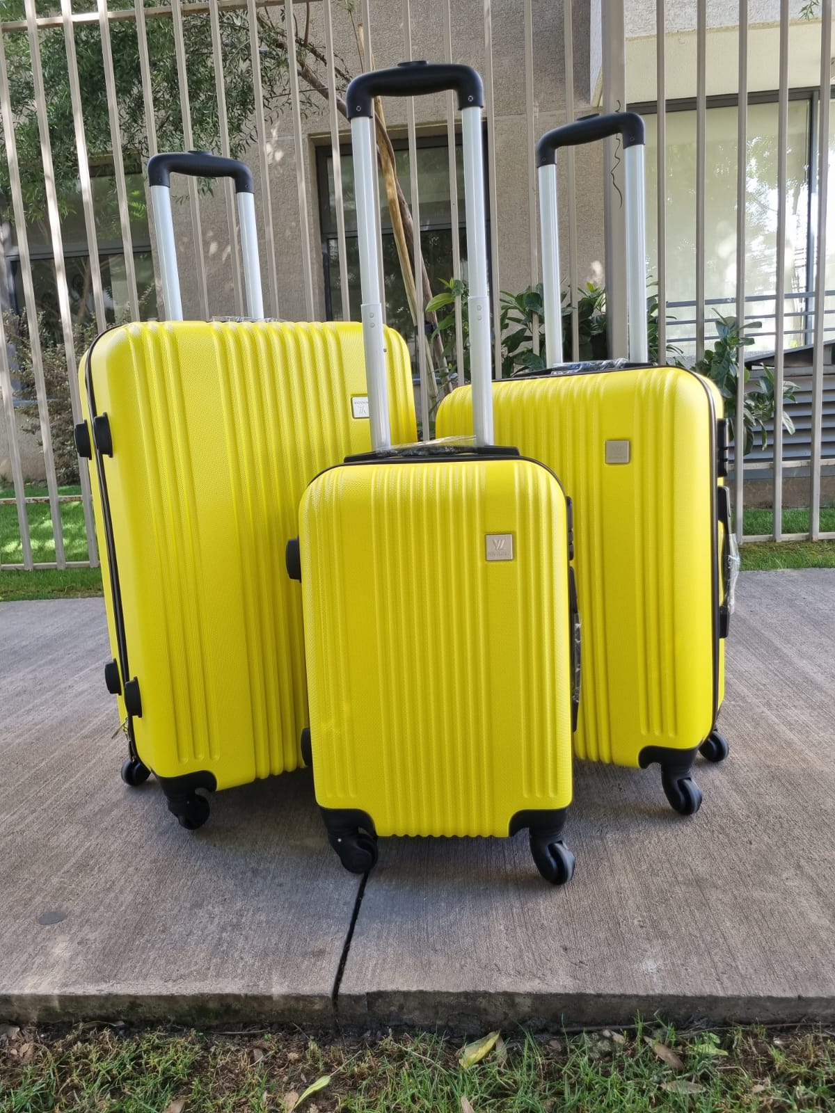 SET DE 3 MALETAS S-M-L AMARILLO - 2
