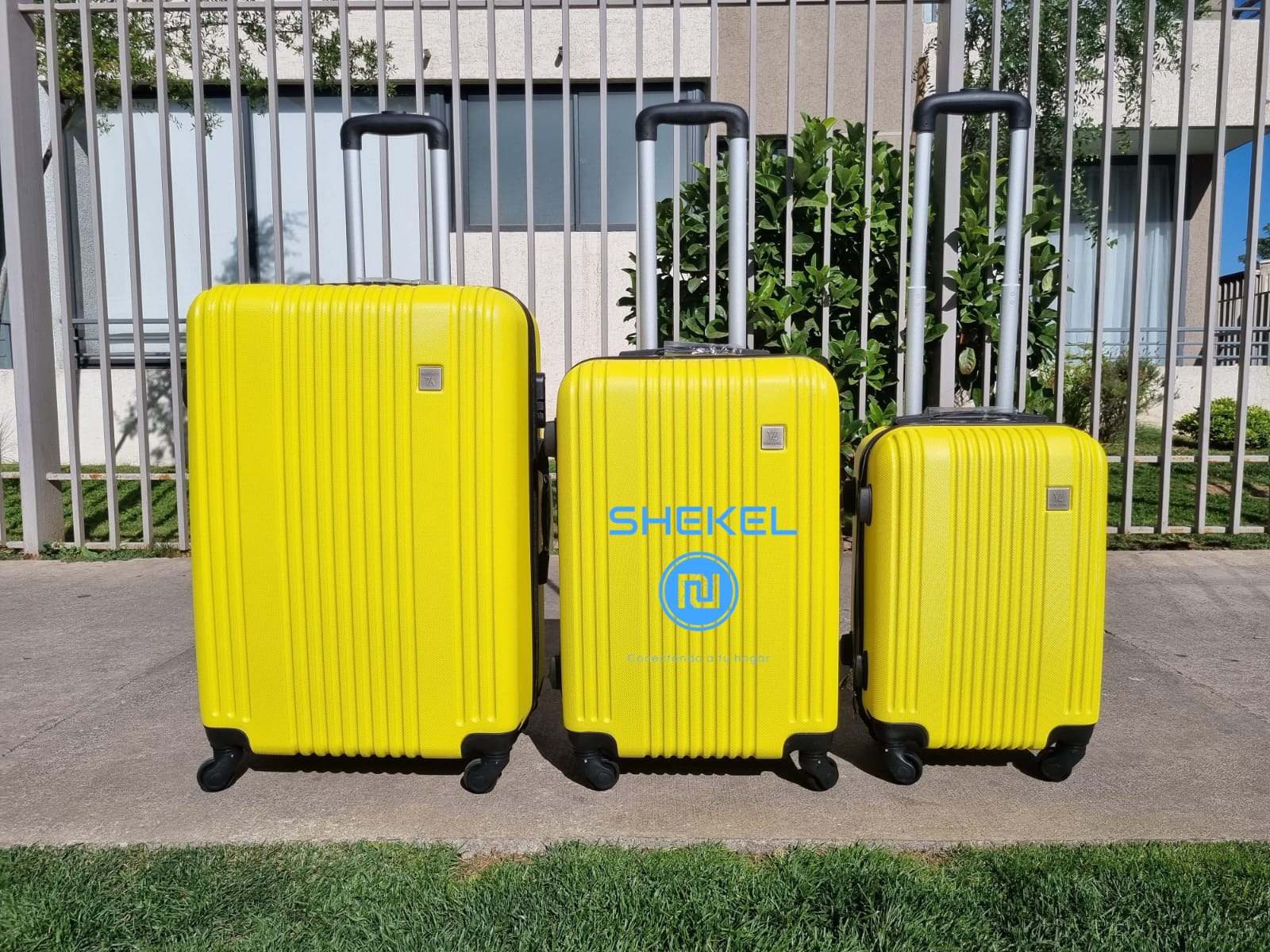 SET DE 3 MALETAS S-M-L AMARILLO - 3