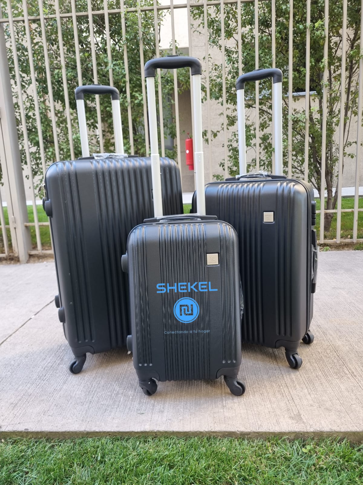 SET DE 3 MALETAS S-M-L NEGRA - 2