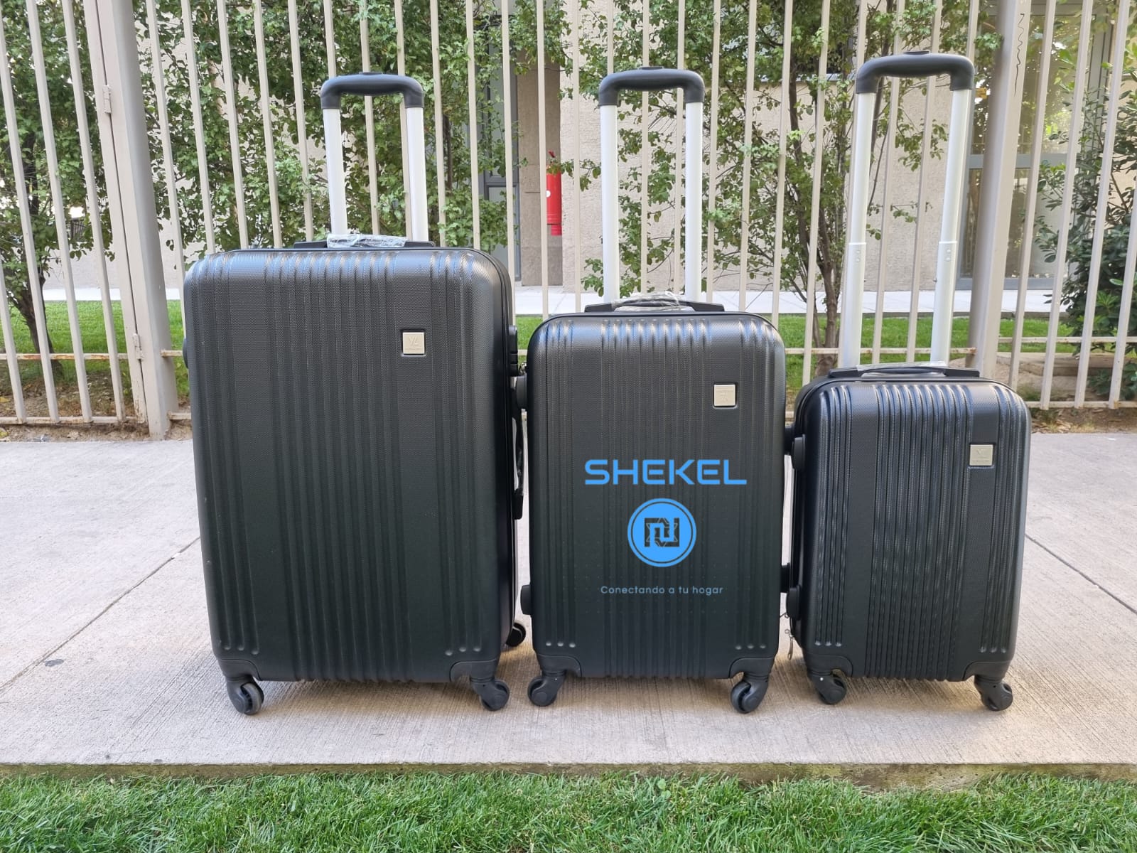 SET DE 3 MALETAS S-M-L NEGRA - 3