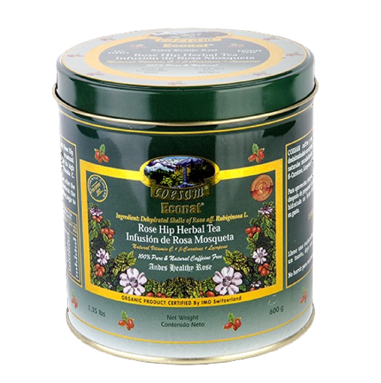 TÉ DE ROSA MOSQUETA EN TARRO 600G - 1