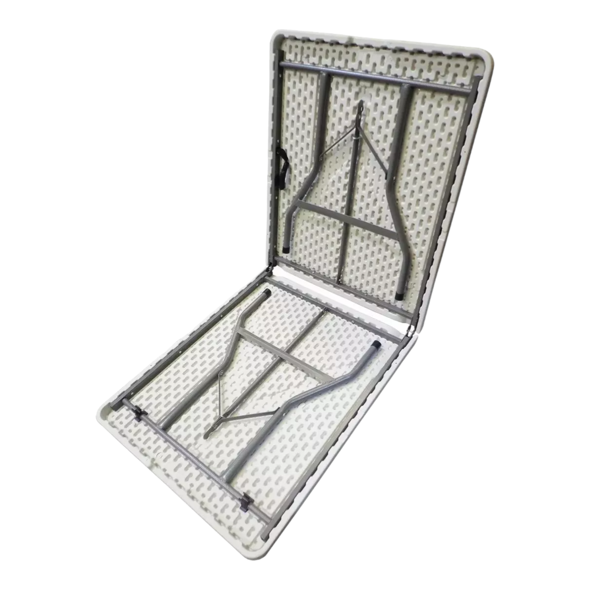 MESA PLEGABLE TIPO MALETA 1.83 CM CAMPING EVENTOS MULTIUSOS ACERO - 4