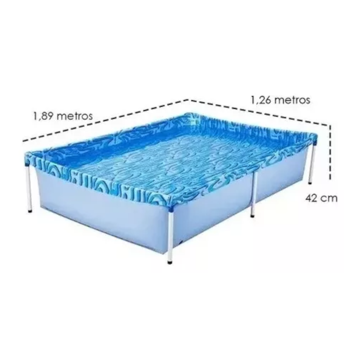 PISCINA 1000 LITROS INFANTIL RECTANGULARPISCINA 1000 LITROS INFANTIL RECTANGULARPISCINA 1000 LITROS - 2