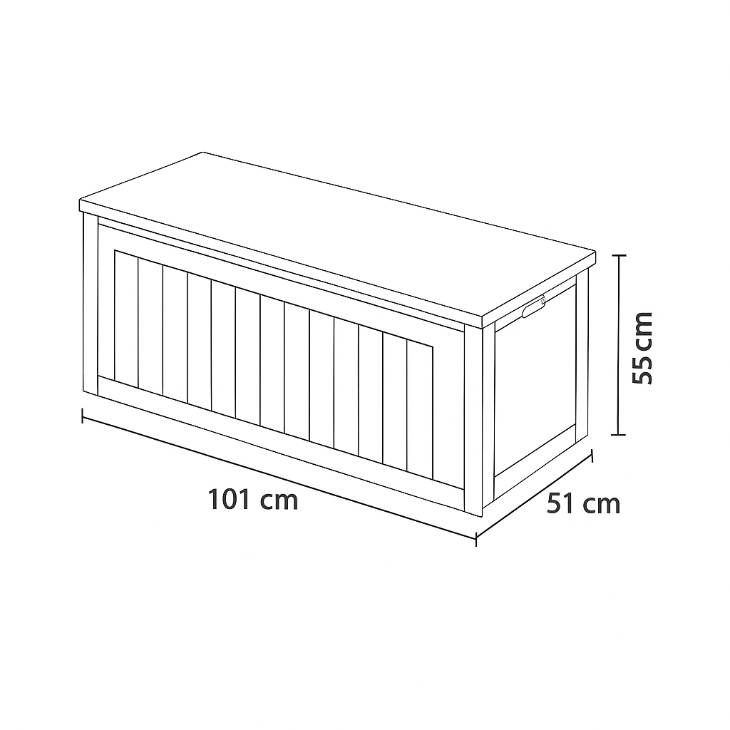 BAUL CAJA ORGANIZADOR EXTERIOR INTERIOR 270 LITROS - 4