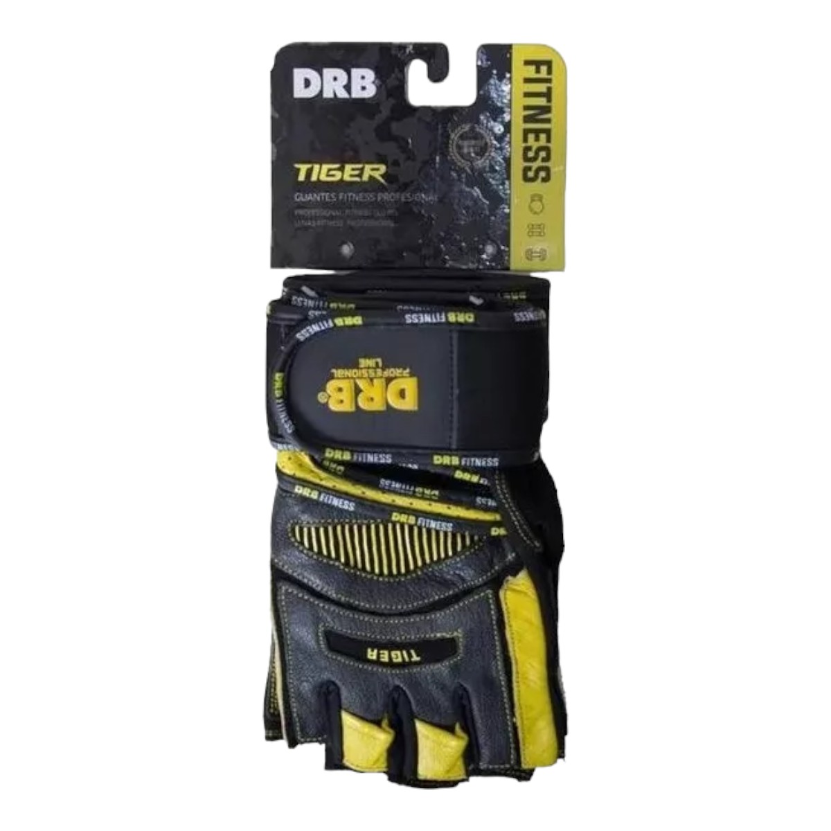 GUANTES PESAS DRB GYM ENTRENAMIENTO GIMNASIO TIGER PRO CUERO - 2