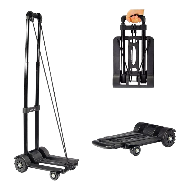 CARRO DE CARGA PLEGABLE PLATAFORMA 65 KILOS YEGUA CON AMARRE - 2