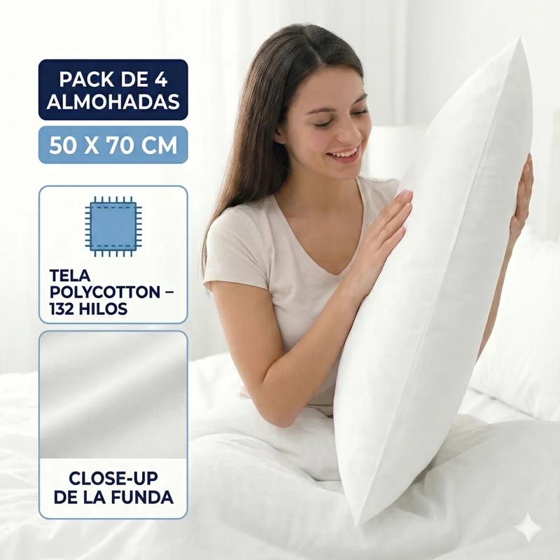 ALMOHADAS CANNON AMERICAN FAMILY 50X70CM PACK SET 4 UNIDADES - 3