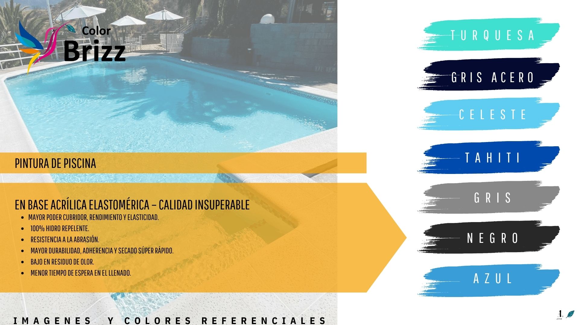 PINTURA BAUM/BRIZZ TURQUESA PARA PISCINA GALÓN 4 L - 2