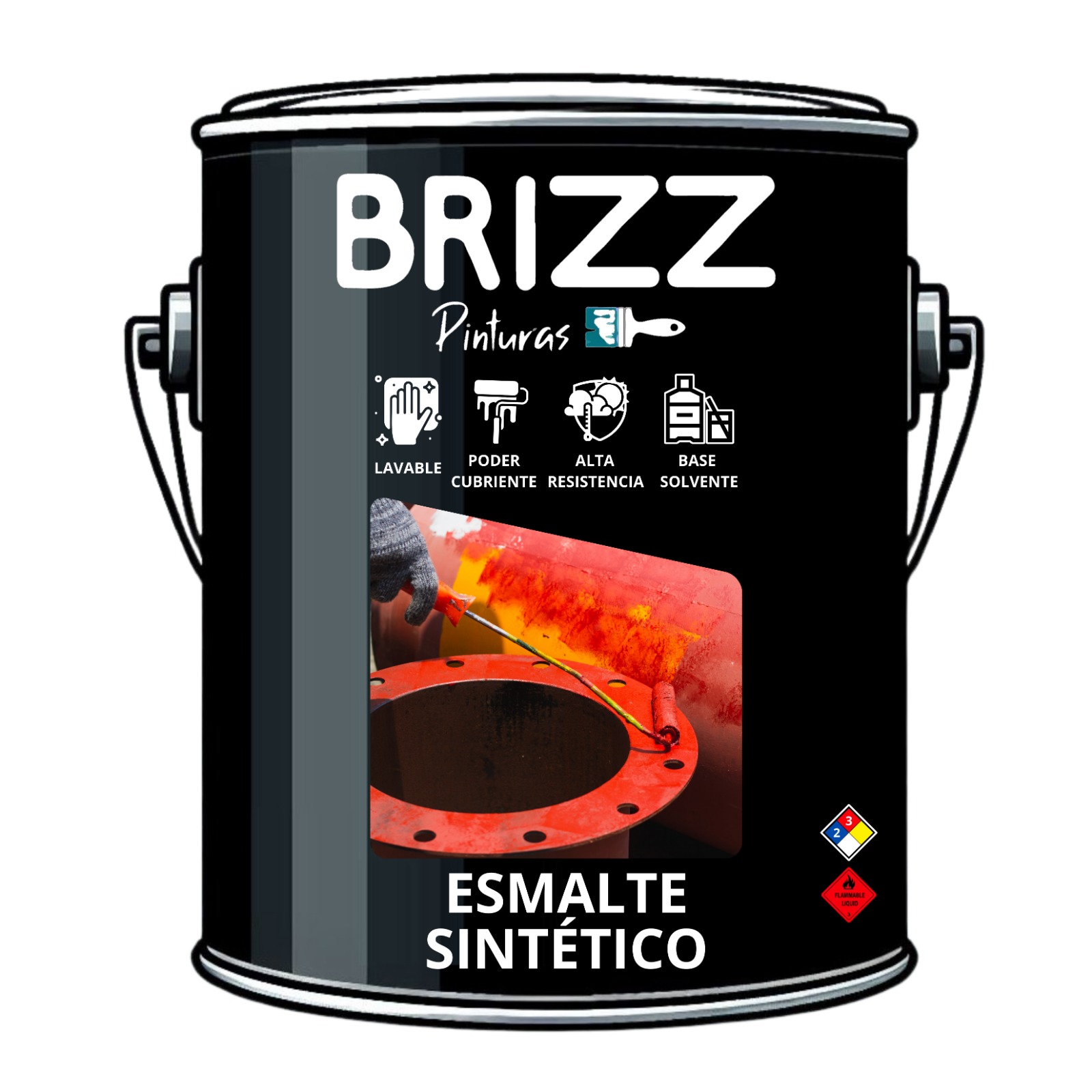 PINTURA BAUM/BRIZZ OCRE EMALTE SINTETICO TINETA 16 L - 1