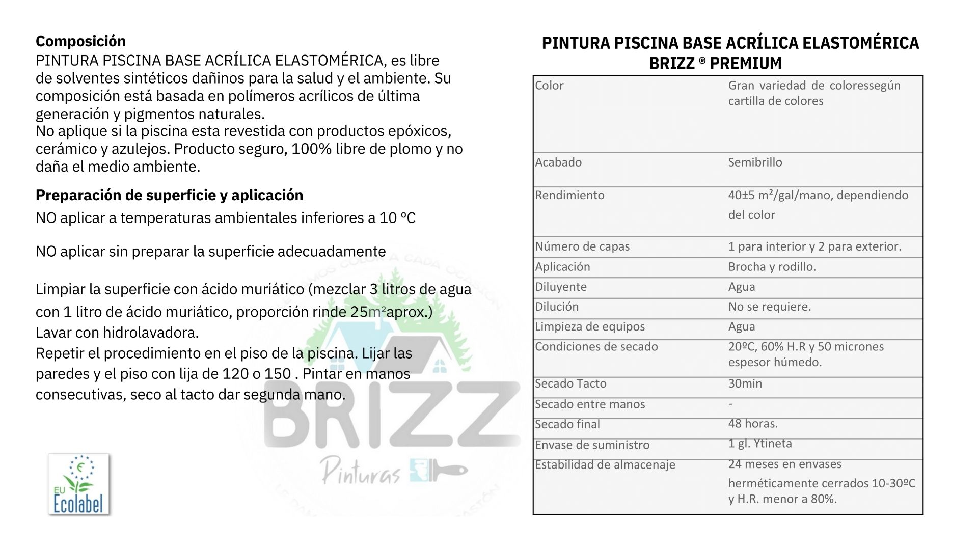 PINTURA BAUM/BRIZZ NEGRO PARA PISCINA TINETA 16 L - 4
