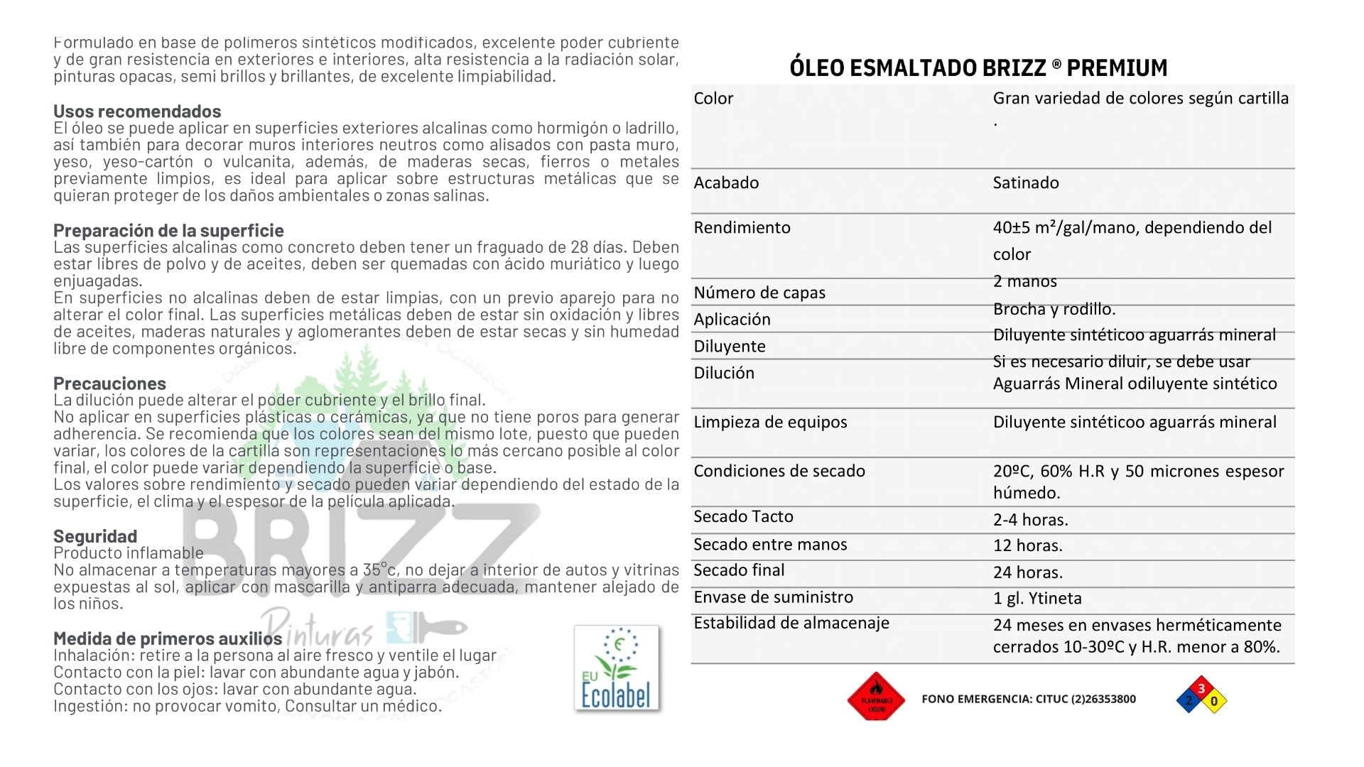 PINTURA BAUM/BRIZZ CAFÉ MORO OLEO ESMALTADO GALÓN 4 L - 4