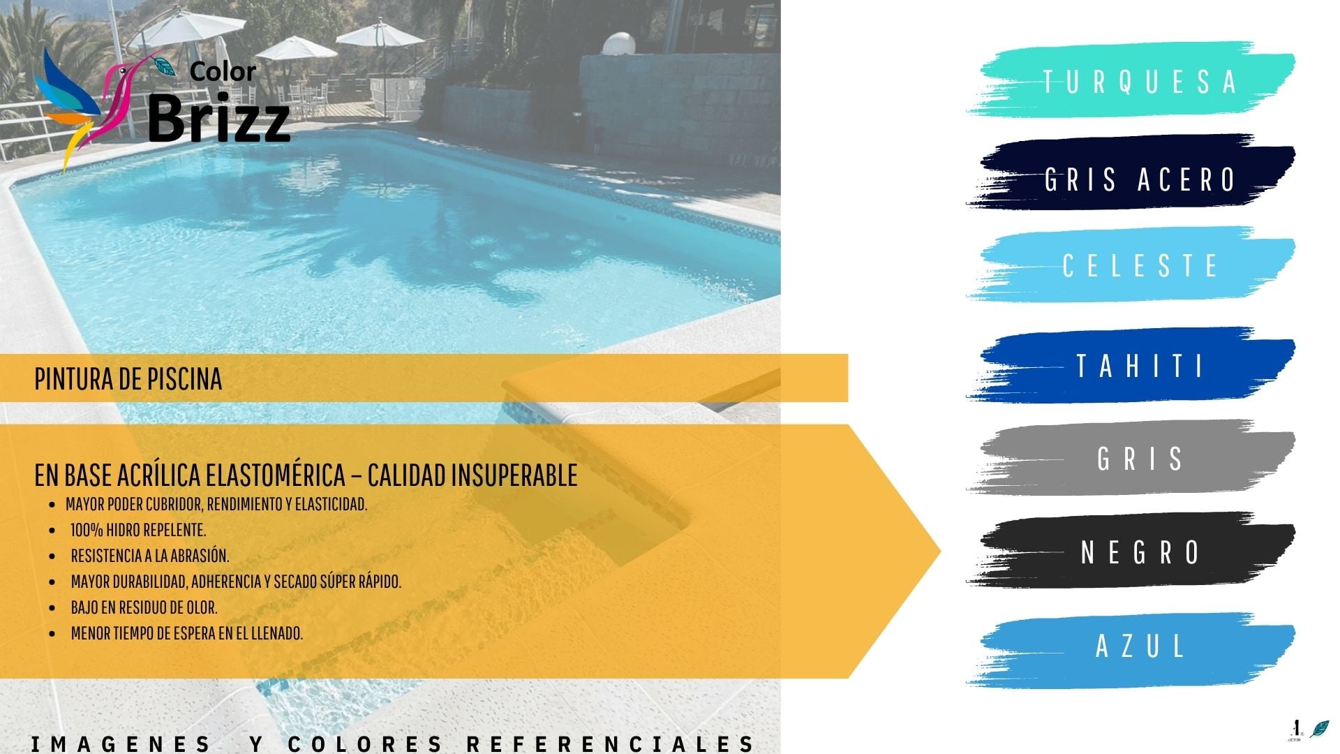 PINTURA BAUM/BRIZZ CELESTE PARA PISCINA GALÓN 4 L - 2