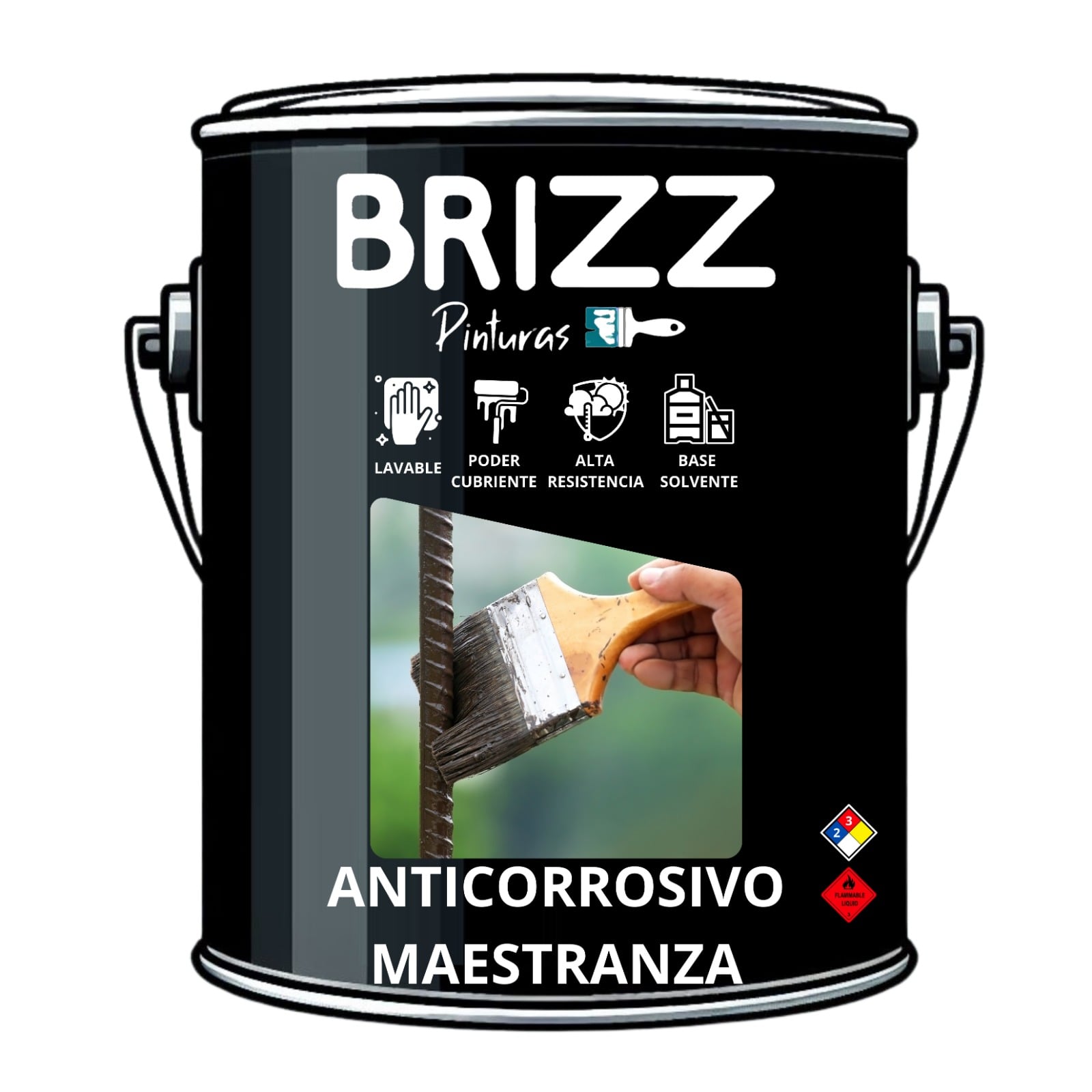 ANTICORROSIVO BAUM MAESTRANZA “NEGRO” TINETA 16L BRIZZ - 1
