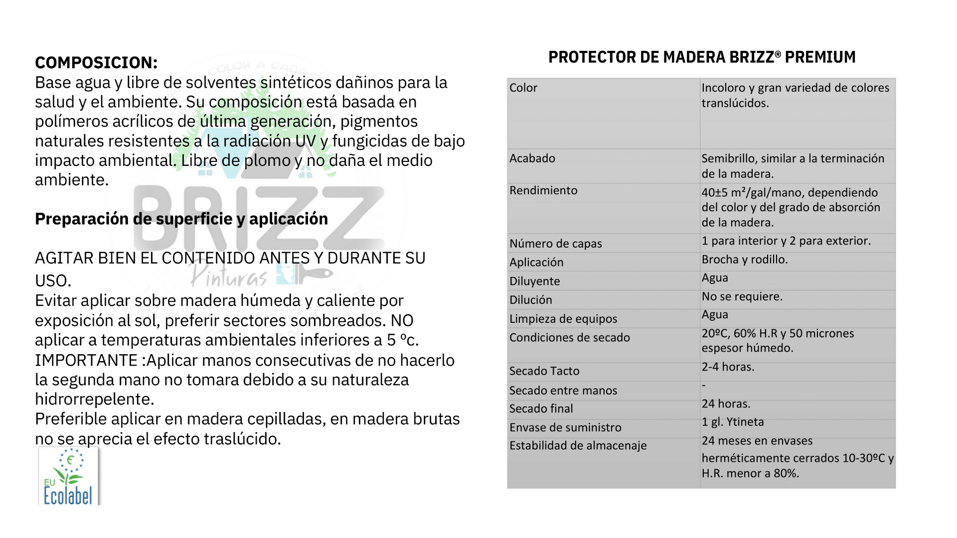 PROTECTOR MADERA BAUM BRIZZ IMPRÉGNATE “PINO OREGON” TINETA 16 L - 4