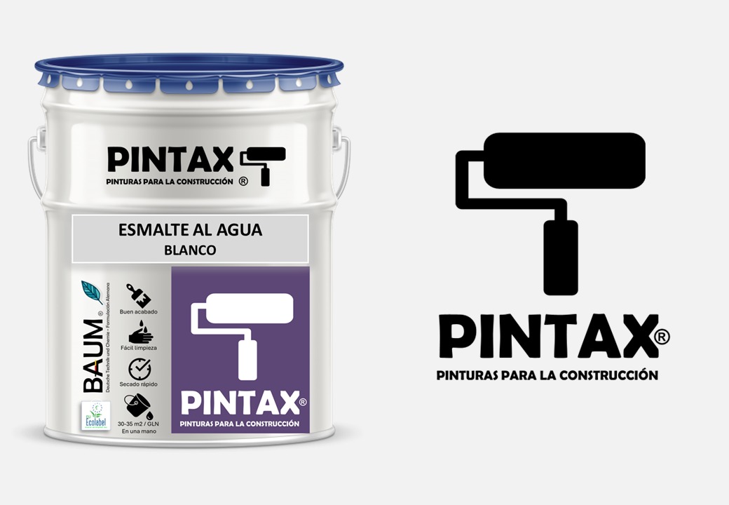 ESMALTE AL AGUA PINTAX/BAUM BLANCO 16 LITROS - 3