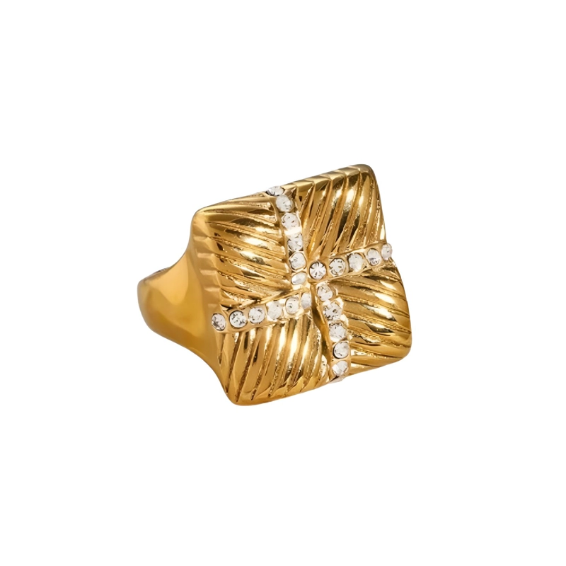 8 OTHER REASONS ANILLO DORADO TALLA 7 - DORADO - TALLA UNICA - 1