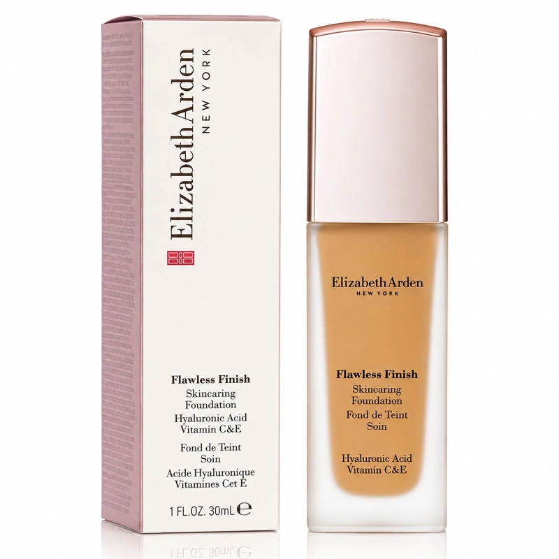 ELIZABETH ARDEN BASE SKINCARING FLAWLESS FINISH CON ACIDO HIALURONICO Y VITAMINAS C Y E - 1