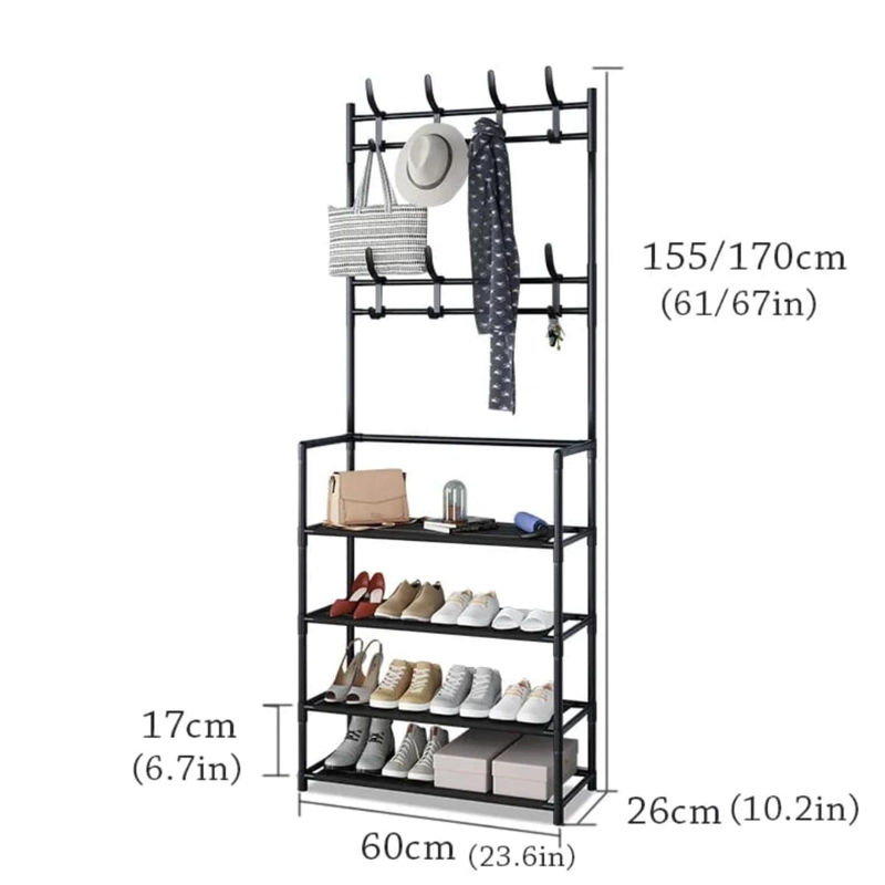 ORGANIZADOR PERCHERO ZAPATERO METALICO CLOSET - 2