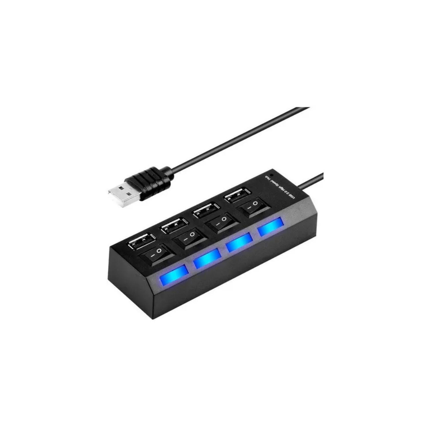ADAPTADOR HUB MULITPUERTOS USB 4 PUERTOS - 1