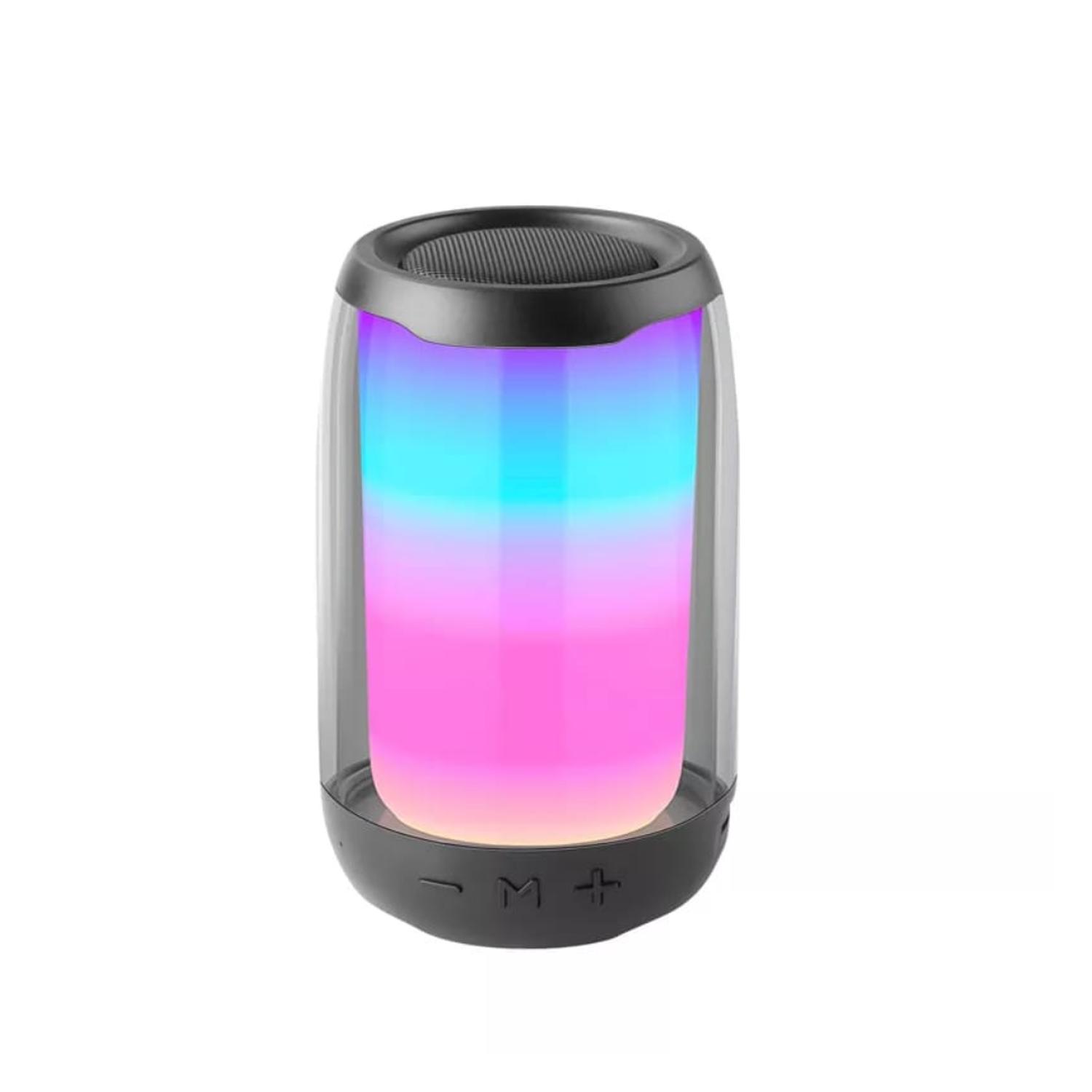 PARLANTE BLUETOOTH RETROILUMINADO IMPERMEABLE - 1