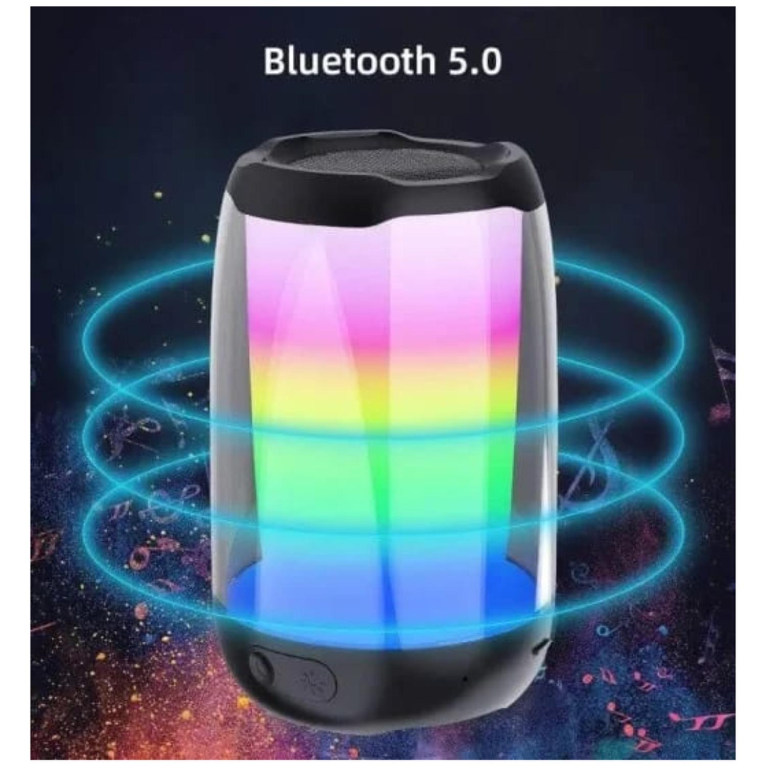 PARLANTE BLUETOOTH RETROILUMINADO IMPERMEABLE - 2